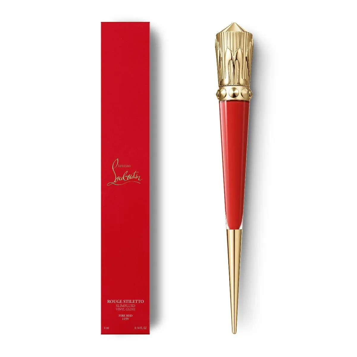 Christian Louboutin Rouge Stiletto Vinyl Gloss – Lip Gloss – Fire Red 115V - Beauty - alternate view 6
